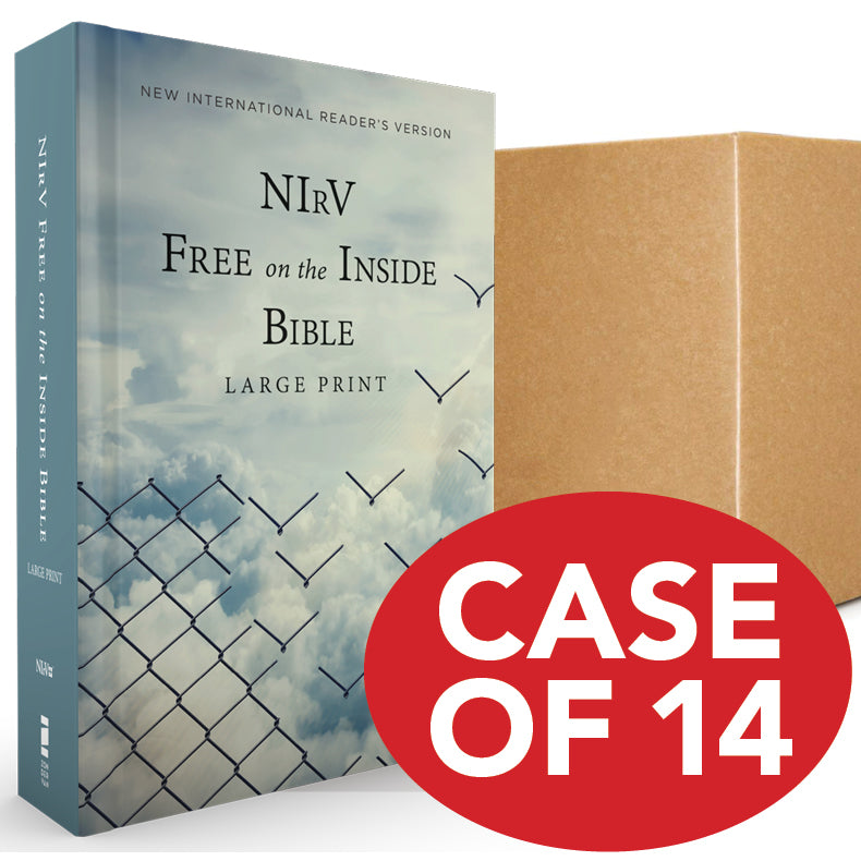 NIrV, Free on the Inside Bible, Large Print, Paperback, Case of 14 (Bundle)