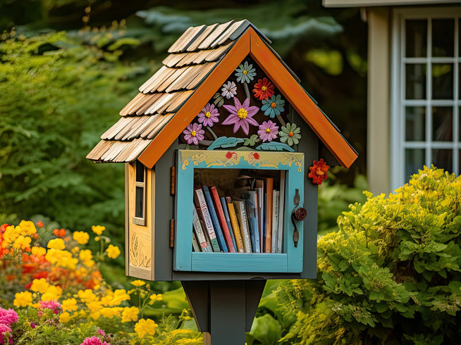 Small neighborhood book library