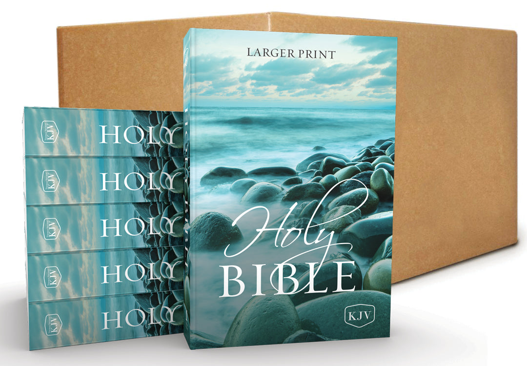 KJV, Holy Bible, Larger Print, Paperback, Comfort Print, Case of 16: H ...