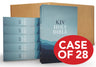 KJV, Value Outreach Bible, Paperback, Case of 28 Bundle (Blue Scenic)