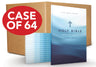 KJV Large Print Outreach New Testament Bible, Cross Softcover, Comfort Print, Case of 64 Bundle