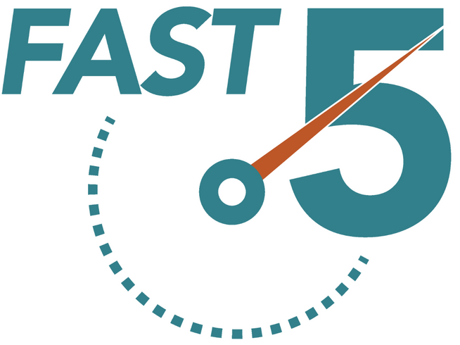 Logo with 'FAST' and number '5' on a white background