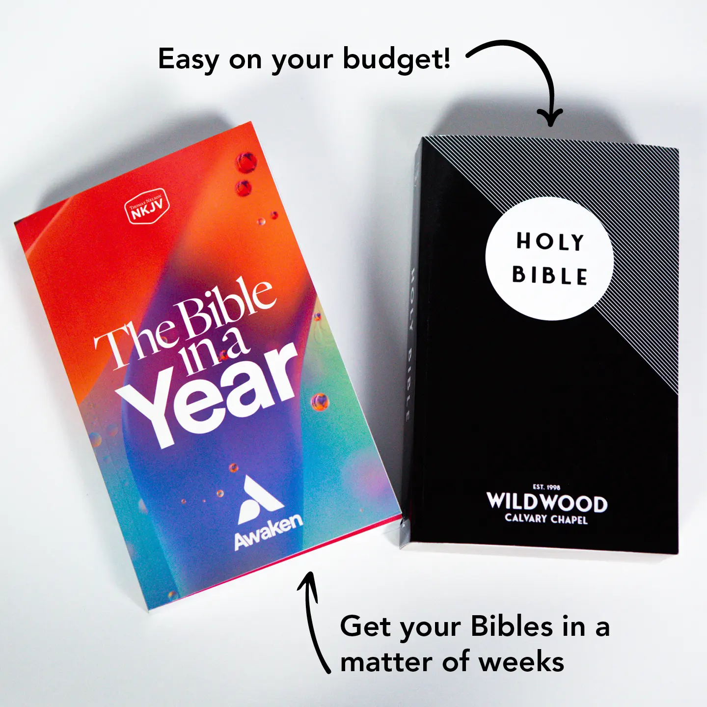 Personalized Bibles to fit your budget and timeline.