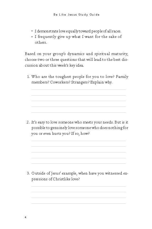 Be Like Jesus Bible Study Guide: Am I Becoming the Person God Wants Me to Be?