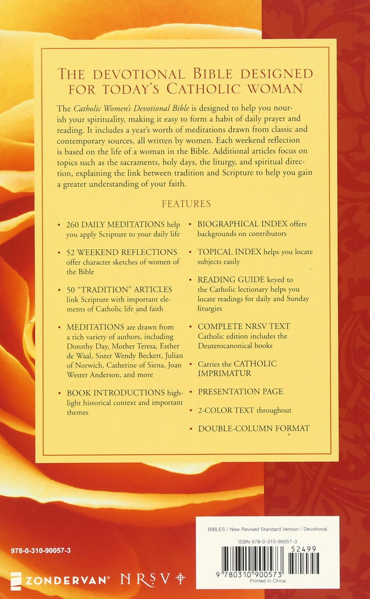 NRSV, Catholic Women's Devotional Bible: Featuring Daily Meditations by Women and a Reading Plan Tied to the Lectionary