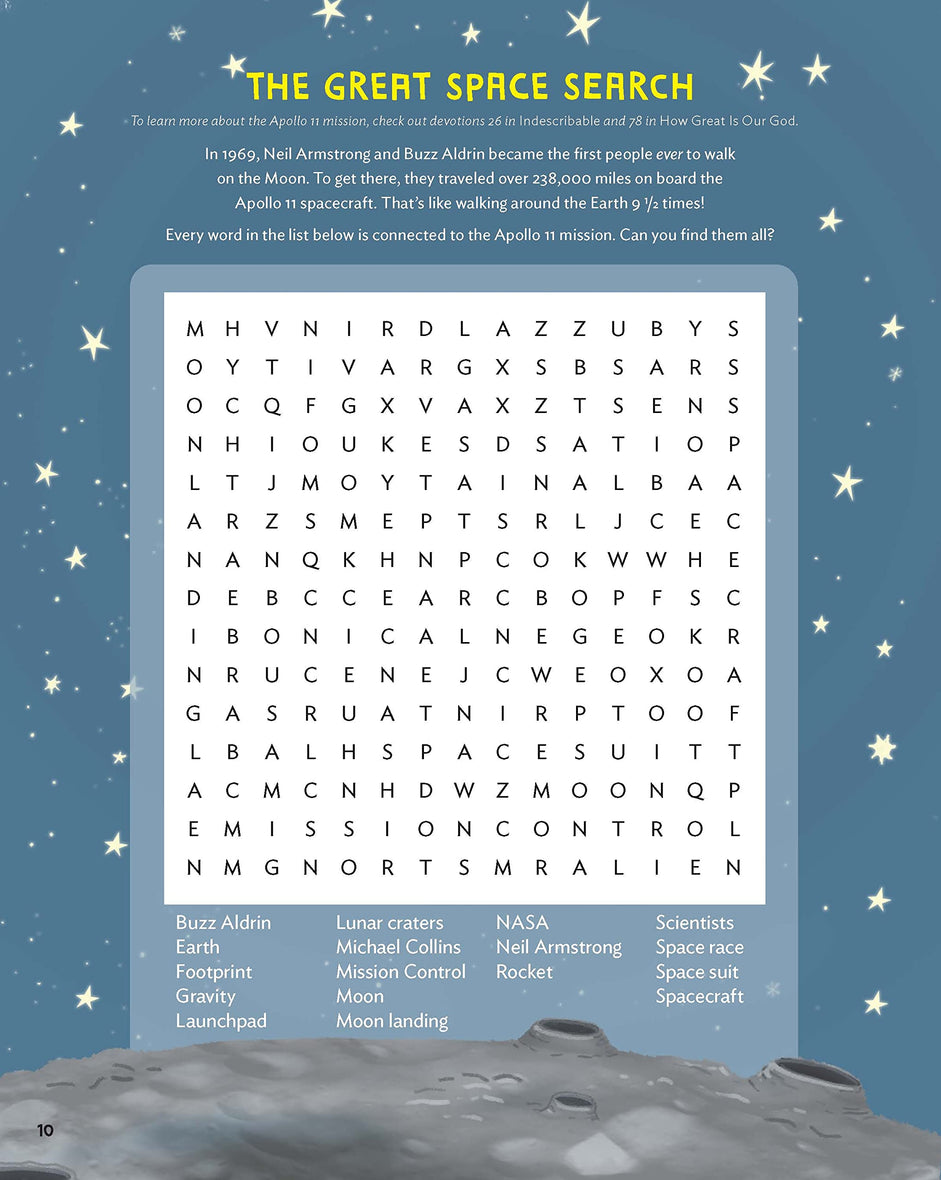 Indescribable Activity Book for Kids: 150+ Mind-Stretching and Faith-Building Puzzles, Crosswords, STEM Experiments, and More About God and Science!