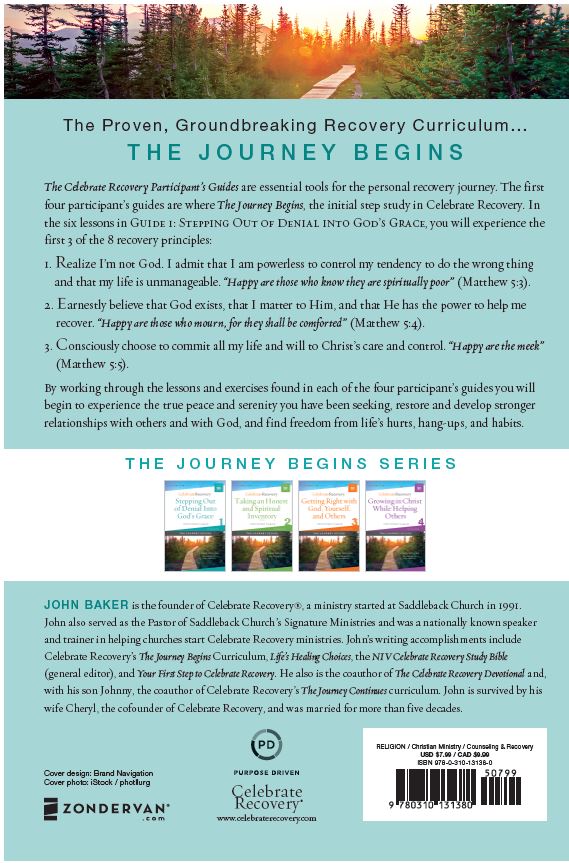 Stepping Out of Denial into God's Grace Participant's Guide 1: A Recovery Program Based on Eight Principles from the Beatitudes