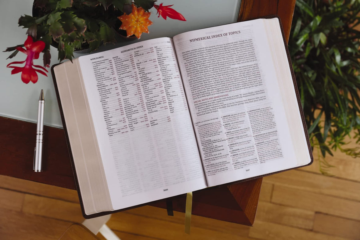Chain Refrence NKJV, Thompson Chain-Reference Bible, Large Print, Red Letter, Comfort ...