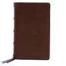 NKJV, Single-Column Reference Bible, Premium Goatskin Leather, Brown, Premier Collection, Comfort Print: Holy Bible, New King James Version