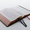 NKJV, Reference Bible, Classic Verse-by-Verse, Center-Column, Premium Goatskin Leather, Premier Collection, Red Letter, Comfort Print: Holy Bible, New King James Version
