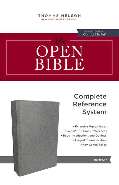 NKJV, Open Bible, Red Letter Edition, Comfort Print: Complete