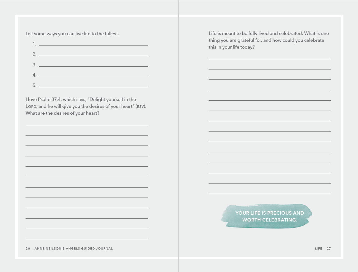 Anne Neilson's Angels Guided Journal: An Interactive Journey to Encourage, Refresh, and Inspire