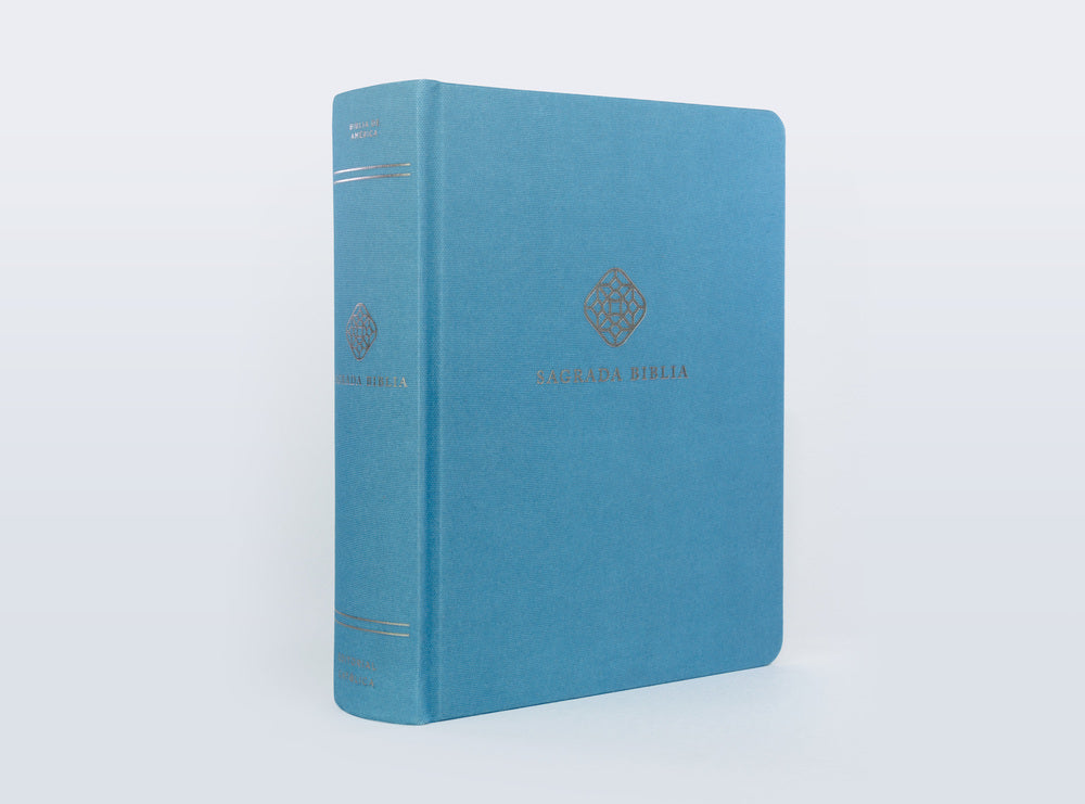 Biblia Católica de Apuntes, Tapa dura, Tela, Azul
