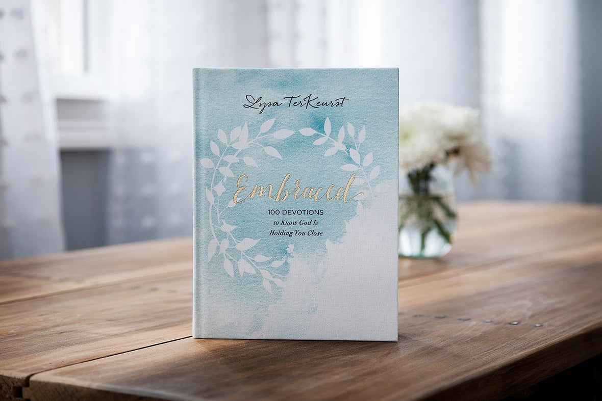 Embraced: 100 Devotions to Know God Is Holding You Close by Lysa TerKeurst - all things faithful Embraced: 100 Devotions to Know God Is Holding You Close by Lysa TerKeurst - all things faithful