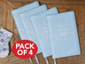KJV, Baby's First New Testament, Red Letter, Comfort Print - Blue, Leathersoft 4-Pack Bundle