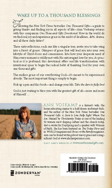 One Thousand Gifts Devotional: Reflections on Finding Everyday