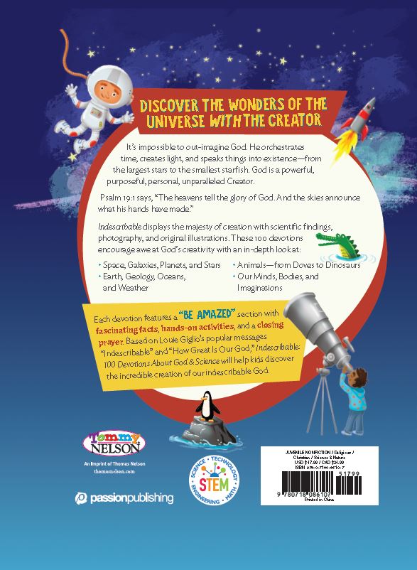 The Wonder of Creation: 100 More Devotions About God and Science  (Indescribable Kids)
