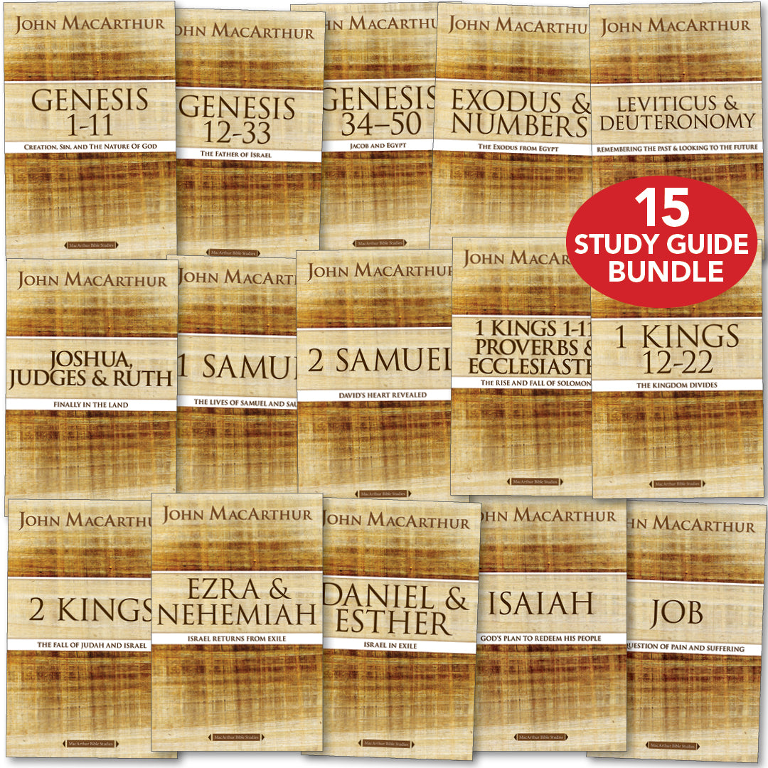 MacArthur Bible Study Series Bundle (15 Old Testament Study Guides)