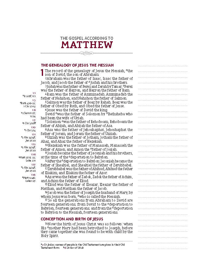 NASB, Journal the Word Reference Bible, Red Letter Edition, 1995 Text, Comfort Print: Let Scripture Explain Scripture. Reflect on What You Learn.