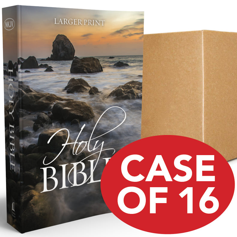 The NKJV, Holy Bible, Larger Print, Paperback, Case of 16