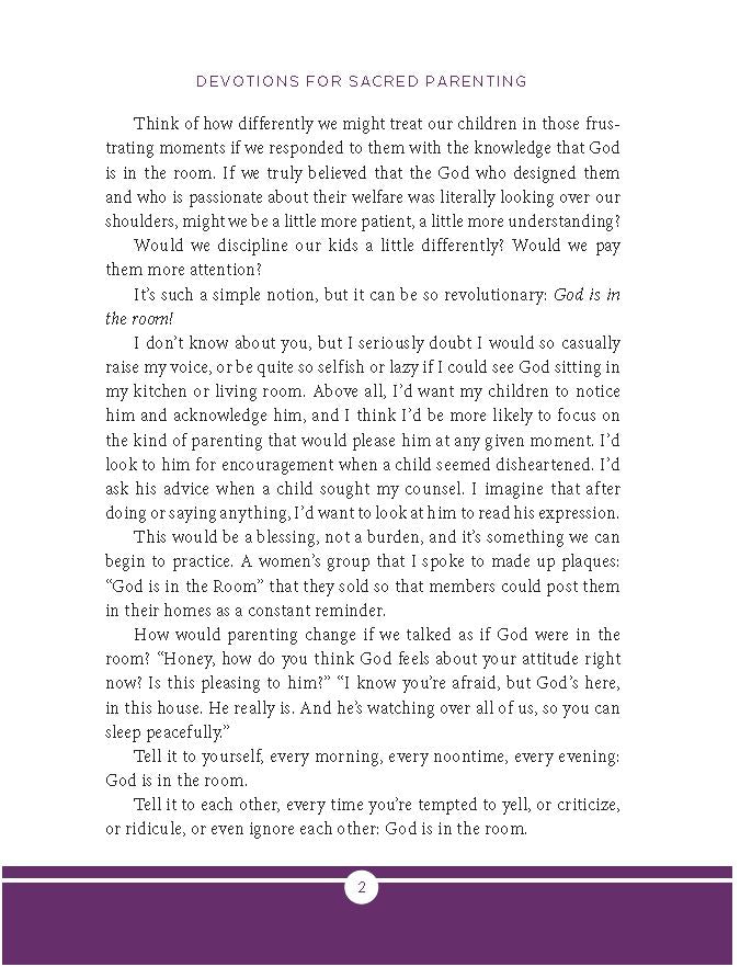 Devotions for Sacred Parenting: Growing in Christ as You Raise Godly C ...