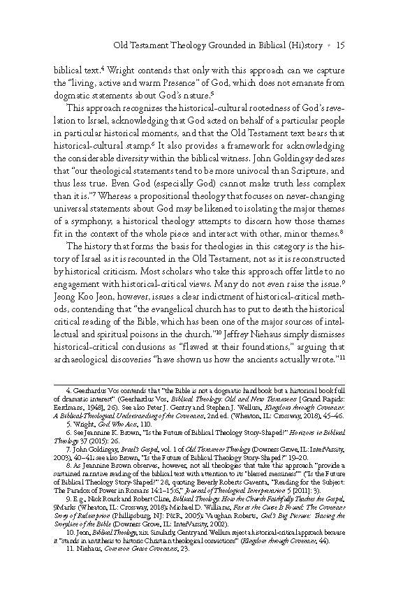 Understanding Old Testament Theology: Mapping the Terrain of Recent Approaches