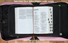 Bible Study Organizer with Leather-Look Accents Book and Bible Cover