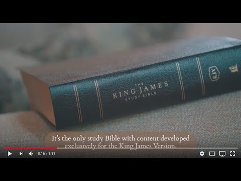KJV, The King James Study Bible, Leathersoft, Burgundy, Red